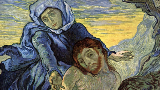 Sacred Art – Jesus In Pietà By Vincent van Gogh – The Only One Known And Copied