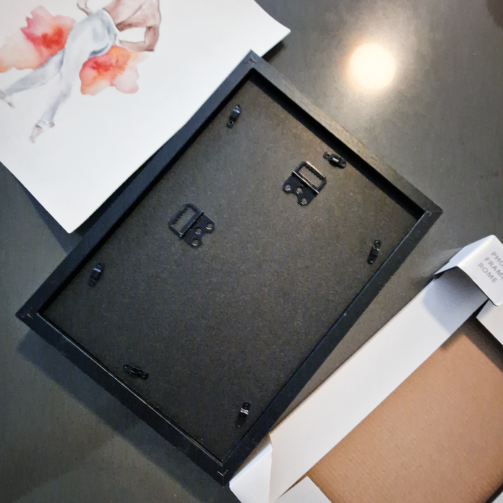 Male Dancer in White, Man Figure Watercolor Painting Framed