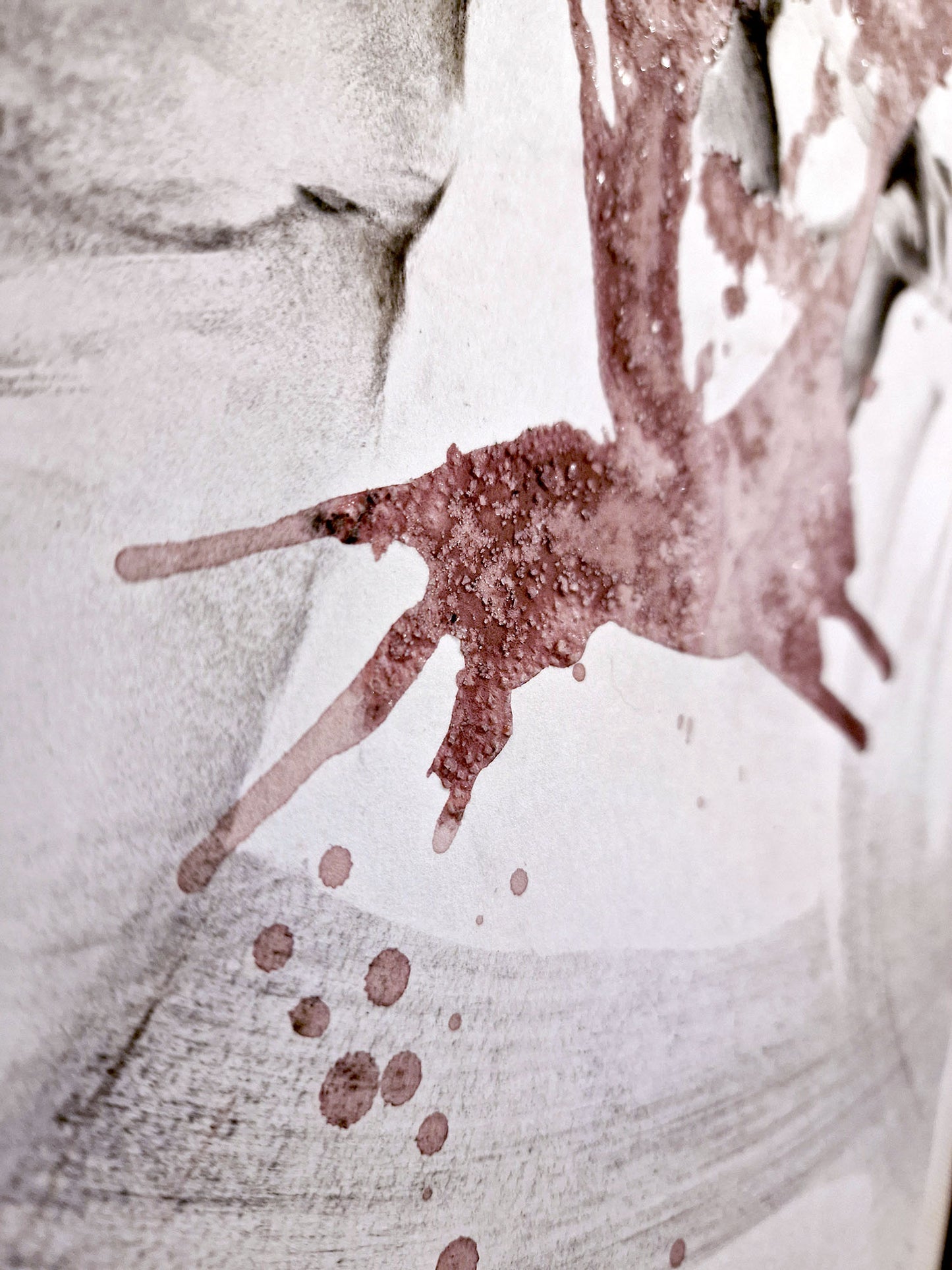 Nude Male Drawing "CercandoSi" – Charcoal & Chianti Series By Dimitri Ross