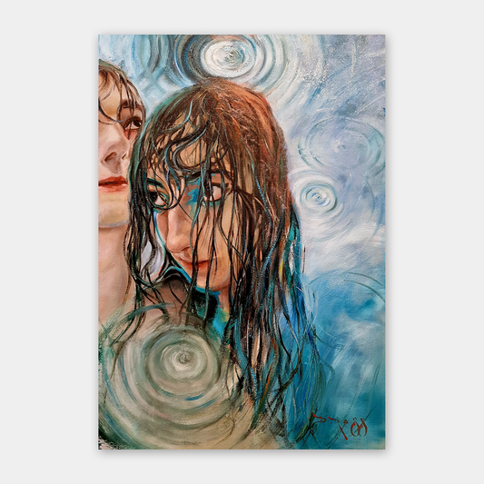 La Pioggia, Original Oil Painting by Dimitri Ross