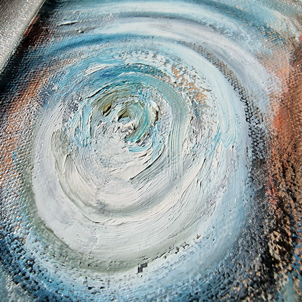 La Pioggia, The Rain Original Female Figure Oil Painting by Dimitri Ross