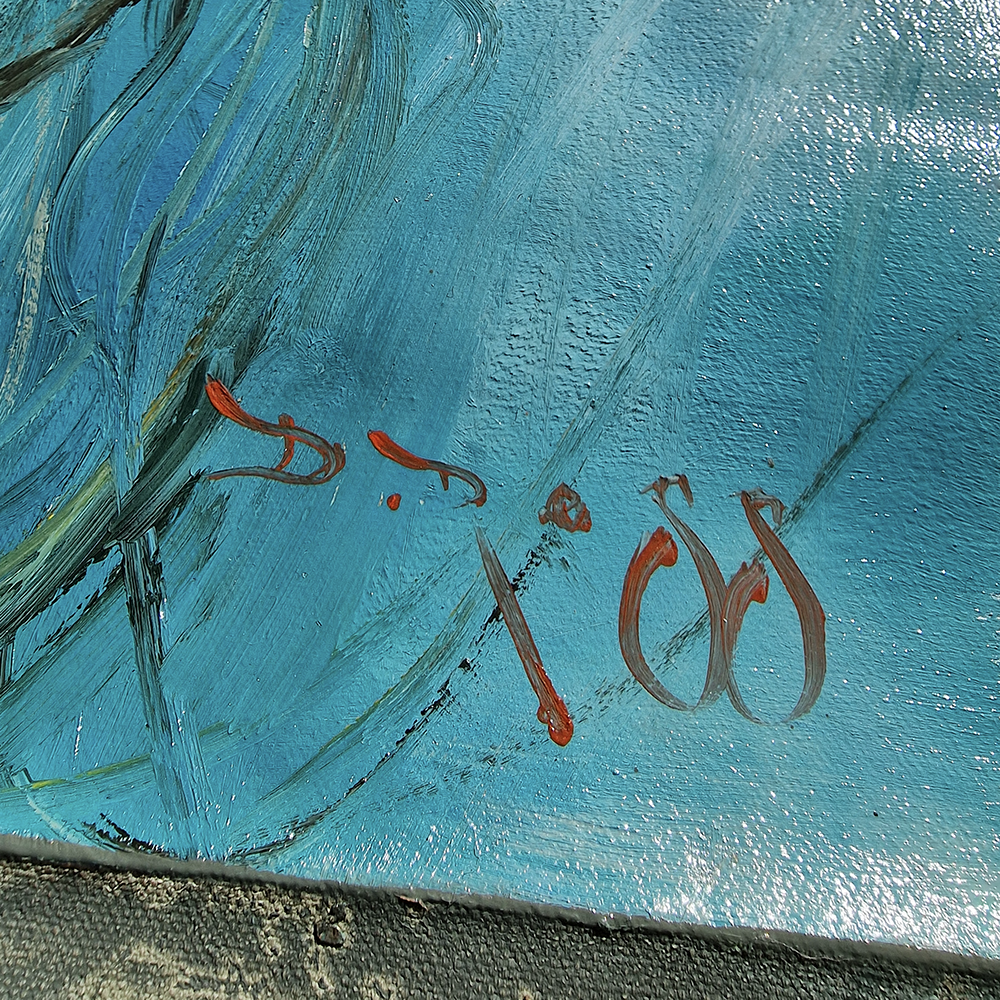 La Pioggia, The Rain Original Female Figure Oil Painting by Dimitri Ross