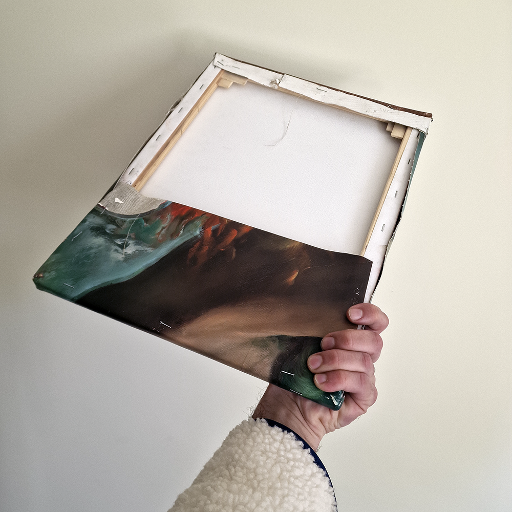 Young Man Painting Torso Male Body Gay Art Mythology Wall Decor God of Water and Sea