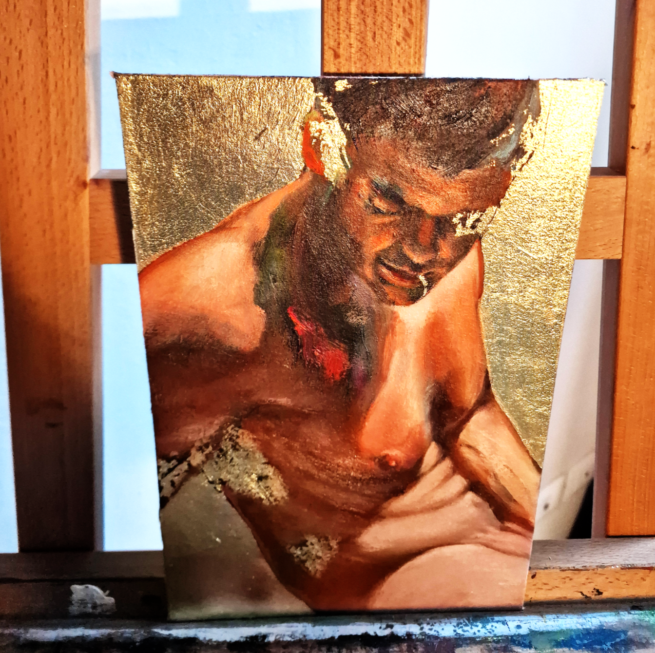 Male Figure Painting, Men in Renaissance Style Art