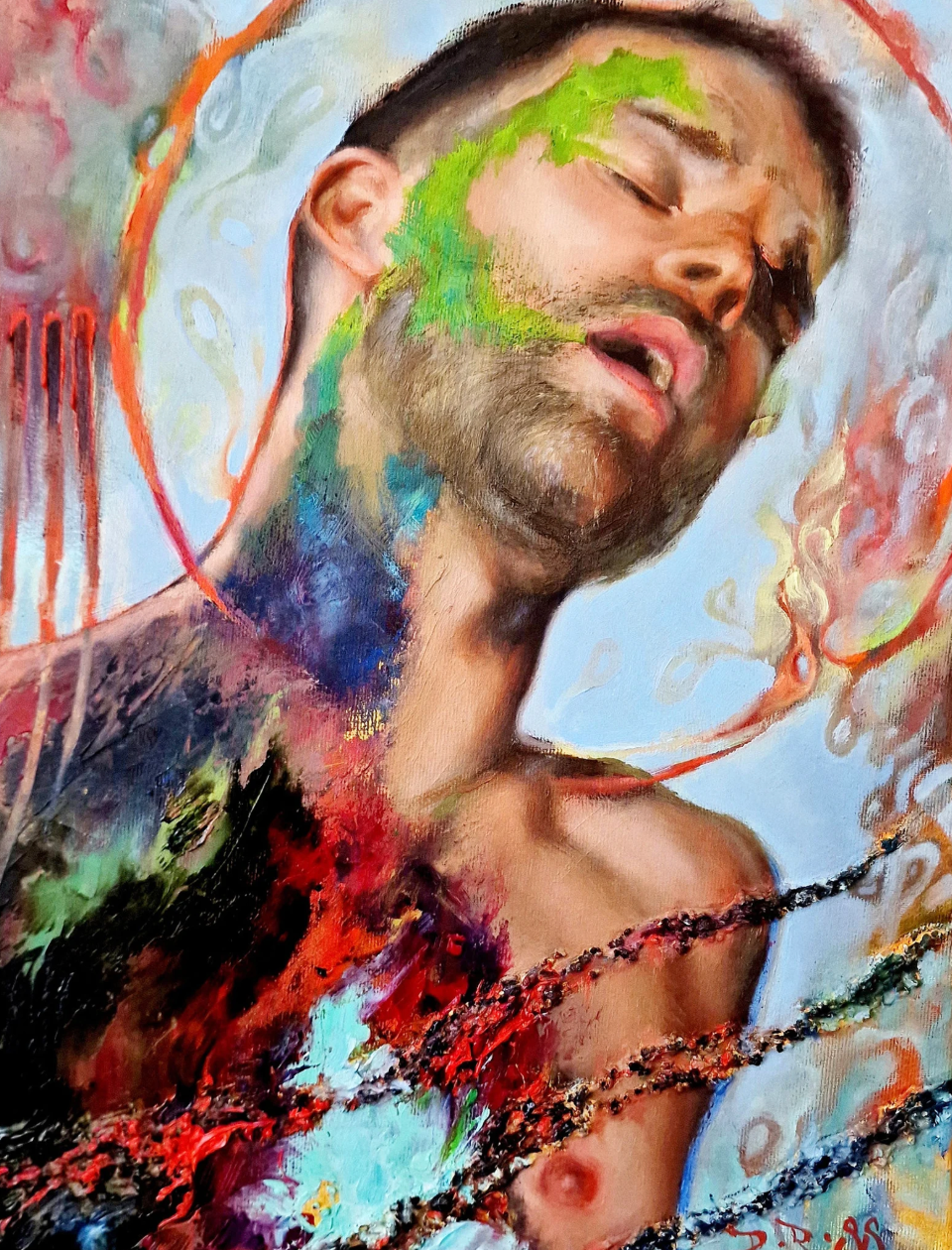 Portrait From Your Photo Custom Made Painting To Order Art Gift for Home Decor