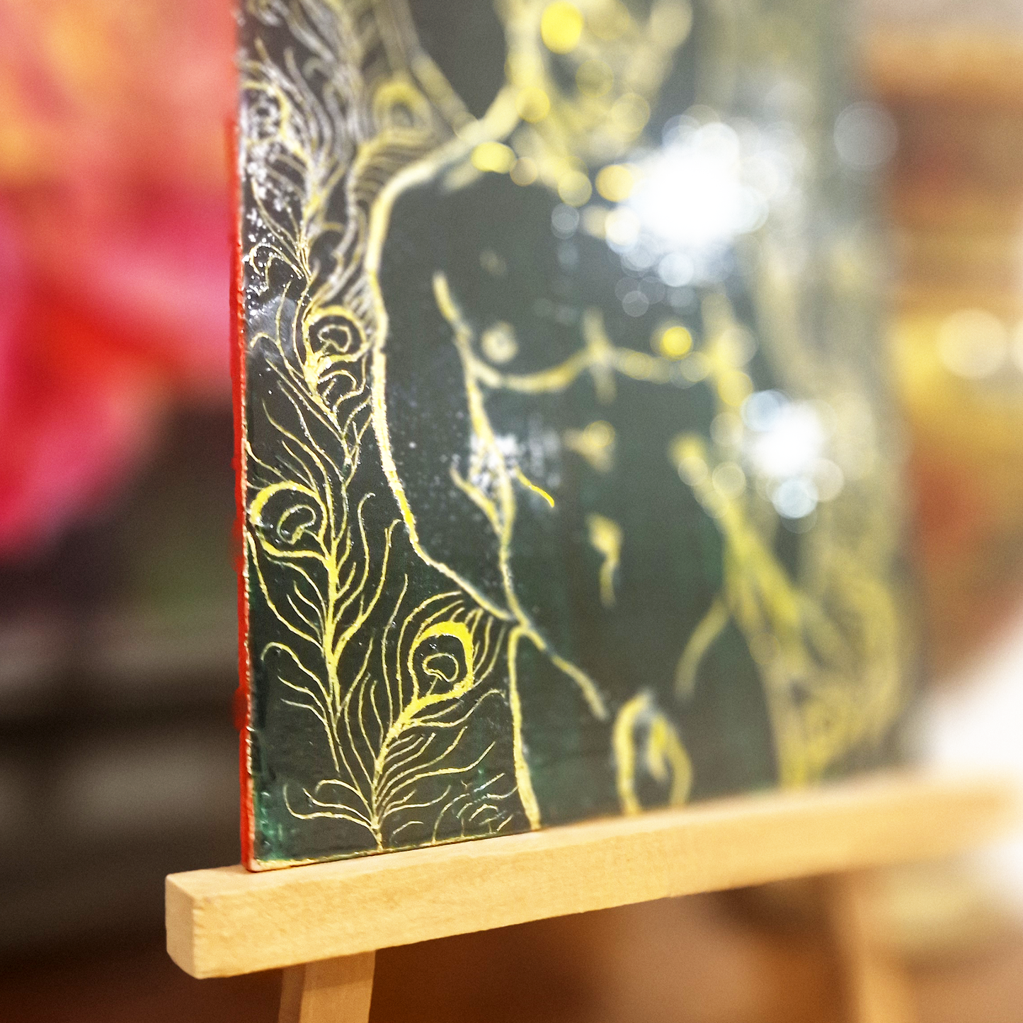 Saint Sebastian Christian Art, Male Figure Original Small Painting