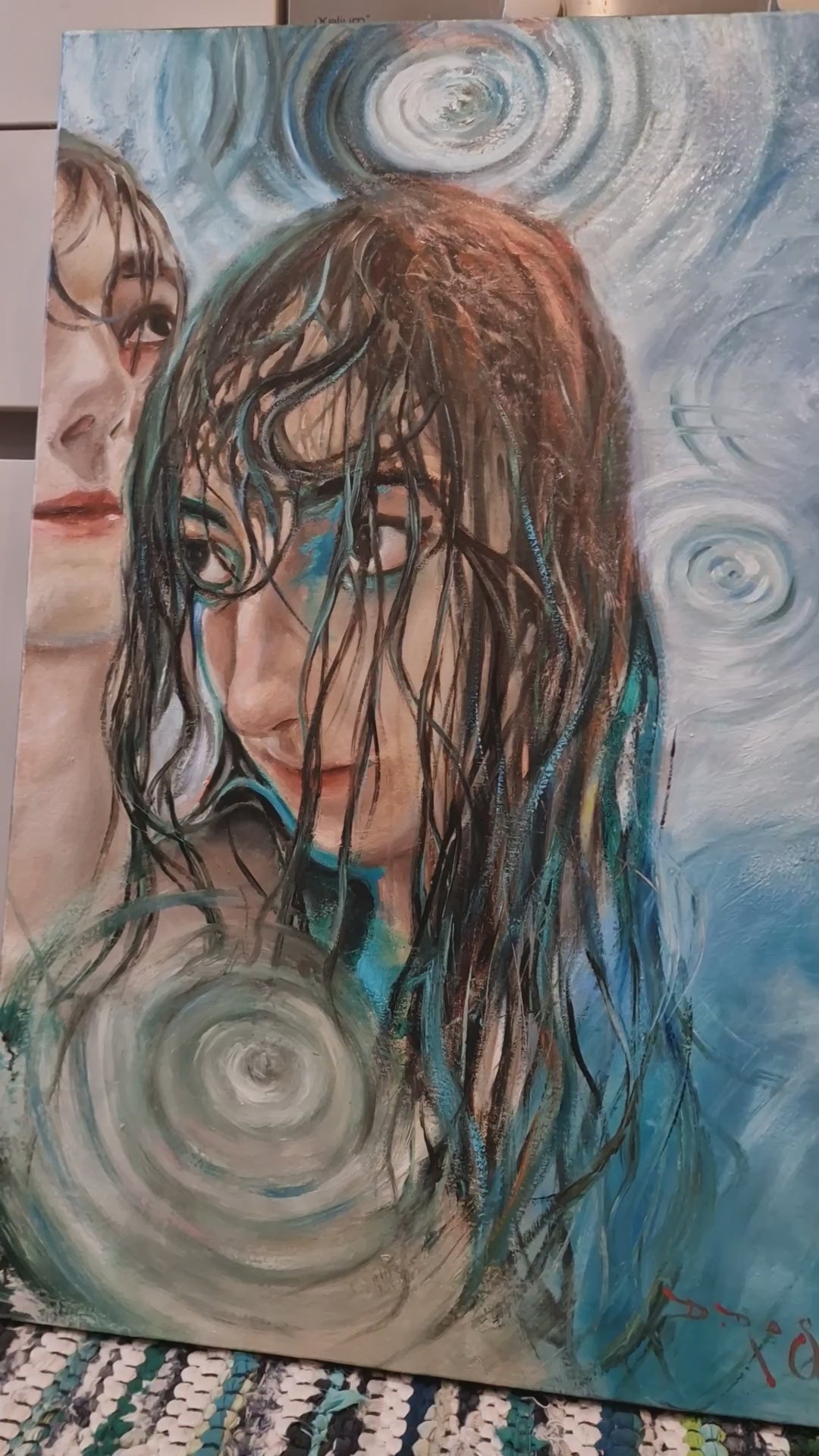 La Pioggia, Original Oil Painting by Dimitri Ross