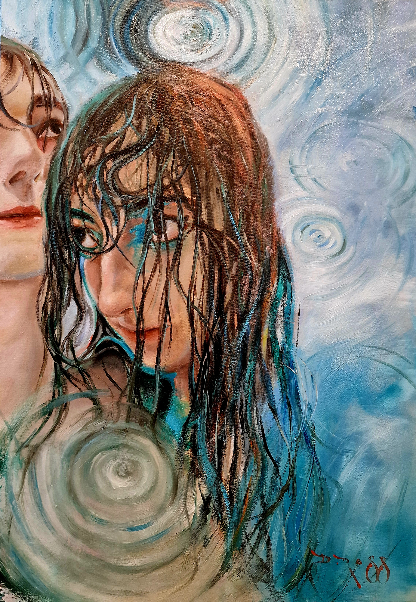 The Rain Original Oil Painting