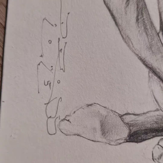 Young Male Model Sitting, Male Figure Drawing Dimitri Ross Fine Art Studio Amsterdam